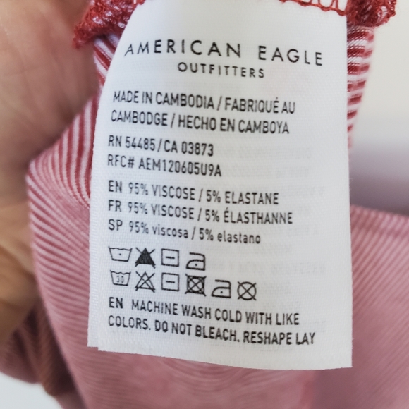 AE Soft & Sexy Off Shoulder Striped Top Size XS - Like NEW! - Picture 8 of 10